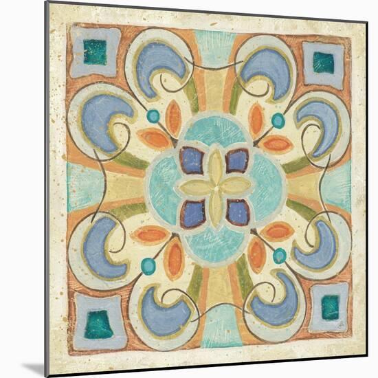 Birds Garden Tile II-Daphne Brissonnet-Mounted Art Print