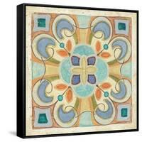 Birds Garden Tile II-Daphne Brissonnet-Framed Stretched Canvas