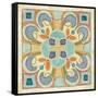 Birds Garden Tile II-Daphne Brissonnet-Framed Stretched Canvas