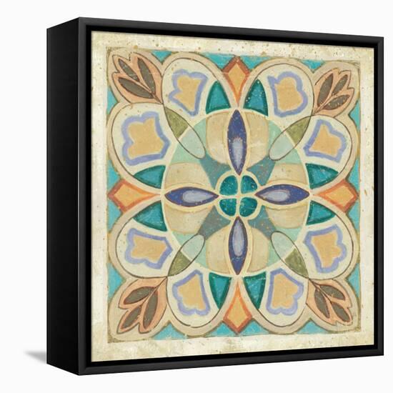 Birds Garden Tile III-Daphne Brissonnet-Framed Stretched Canvas