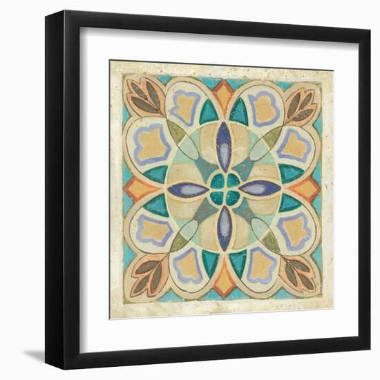 Birds Garden Tile III-Daphne Brissonnet-Framed Art Print