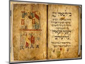 Birds' Head Haggadah, C.1300-German School-Mounted Giclee Print