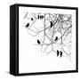 Birds in a Tree-null-Framed Stretched Canvas