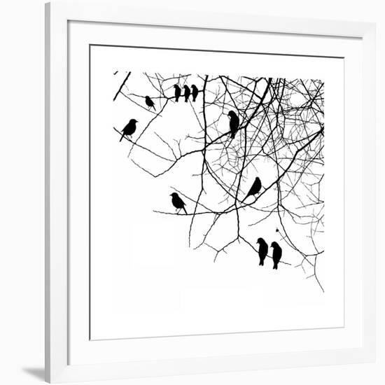 Birds in a Tree-null-Framed Premium Giclee Print