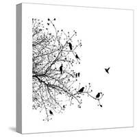 Birds in a Tree-null-Stretched Canvas