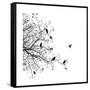 Birds in a Tree-null-Framed Stretched Canvas