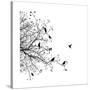 Birds in a Tree-null-Stretched Canvas