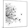 Birds in a Tree-null-Mounted Premium Giclee Print