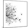 Birds in a Tree-null-Mounted Art Print
