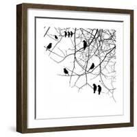 Birds in a Tree-null-Framed Art Print