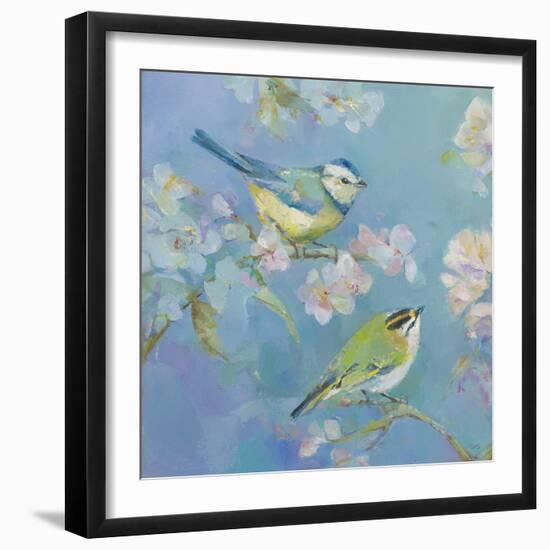 Birds in Blossom - Detail I-Sarah Simpson-Framed Giclee Print