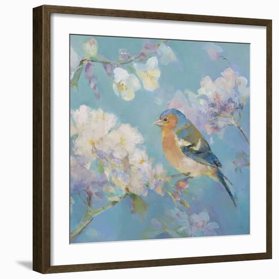 Birds in Blossom - Detail II-Sarah Simpson-Framed Giclee Print