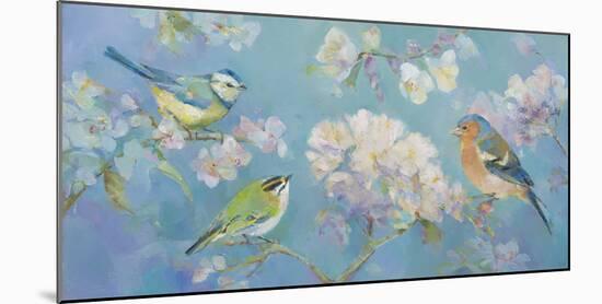 Birds in Blossom-Sarah Simpson-Mounted Giclee Print