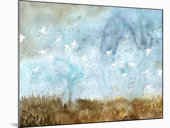 Birds in Flight II-Megan Meagher-Mounted Art Print