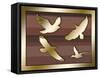 Birds In Flight-Art Deco Designs-Framed Stretched Canvas