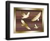 Birds In Flight-Art Deco Designs-Framed Giclee Print