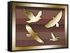 Birds In Flight-Art Deco Designs-Framed Stretched Canvas