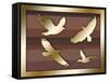 Birds In Flight-Art Deco Designs-Framed Stretched Canvas