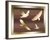 Birds In Flight-Art Deco Designs-Framed Giclee Print