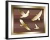 Birds In Flight-Art Deco Designs-Framed Giclee Print