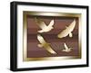 Birds In Flight-Art Deco Designs-Framed Giclee Print