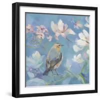 Birds in Magnolia - Detail I-Sarah Simpson-Framed Giclee Print