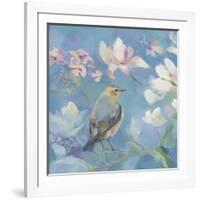 Birds in Magnolia - Detail I-Sarah Simpson-Framed Giclee Print