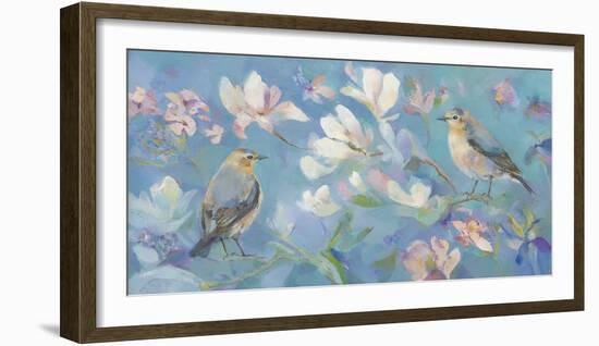 Birds in Magnolia-Sarah Simpson-Framed Giclee Print