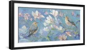 Birds in Magnolia-Sarah Simpson-Framed Giclee Print