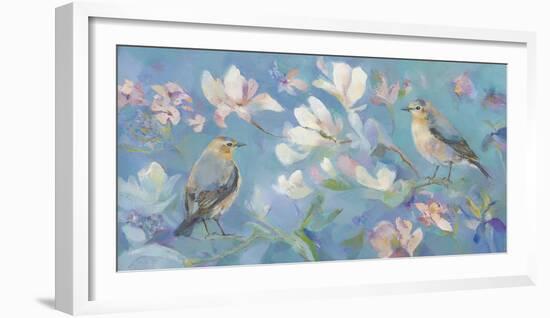 Birds in Magnolia-Sarah Simpson-Framed Giclee Print