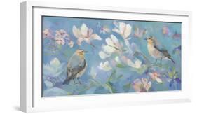 Birds in Magnolia-Sarah Simpson-Framed Giclee Print