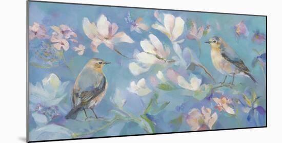 Birds in Magnolia-Sarah Simpson-Mounted Giclee Print