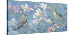 Birds in Magnolia-Sarah Simpson-Stretched Canvas