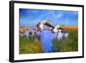 Birds In Nature-Ata Alishahi-Framed Giclee Print