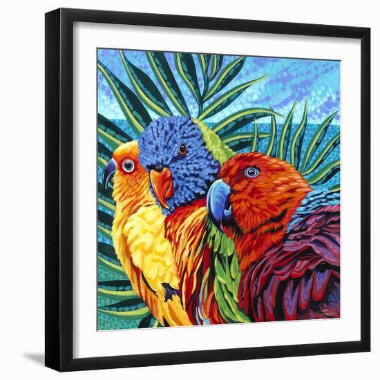 Birds in Paradise I-Carolee Vitaletti-Framed Art Print