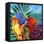 Birds in Paradise I-Carolee Vitaletti-Framed Stretched Canvas
