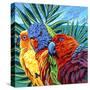 Birds in Paradise I-Carolee Vitaletti-Stretched Canvas