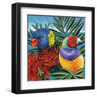 Birds in Paradise II-Carolee Vitaletti-Framed Art Print