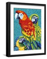 Birds in Paradise III-Carolee Vitaletti-Framed Art Print