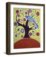 Birds In Swirl Tree-Karla Gerard-Framed Giclee Print