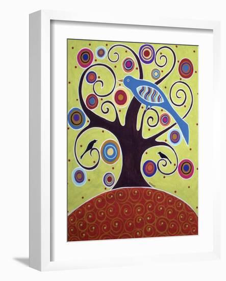 Birds In Swirl Tree-Karla Gerard-Framed Giclee Print