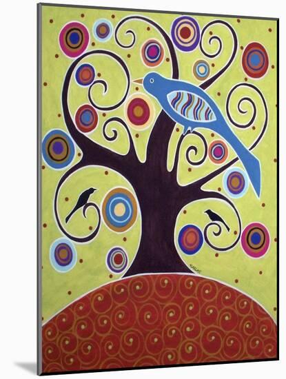 Birds In Swirl Tree-Karla Gerard-Mounted Giclee Print