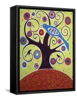 Birds In Swirl Tree-Karla Gerard-Framed Stretched Canvas