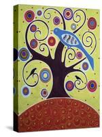 Birds In Swirl Tree-Karla Gerard-Stretched Canvas