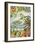 Birds in the Garden I-null-Framed Art Print