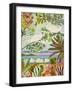 Birds in the Garden I-null-Framed Art Print