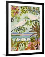 Birds in the Garden I-null-Framed Art Print