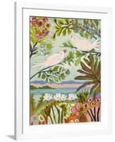 Birds in the Garden I-null-Framed Art Print