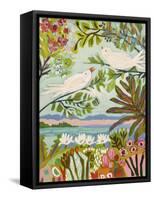 Birds in the Garden I-null-Framed Stretched Canvas