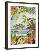 Birds in the Garden I-null-Framed Art Print